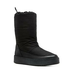 La Canadienne Women's Elisha Black Nylon Boot, EUR 40 US 9.5